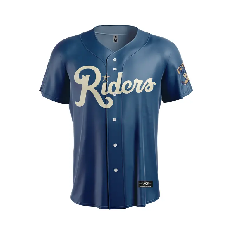 OT RoughRiders Adult Slate Blue Replica Jersey