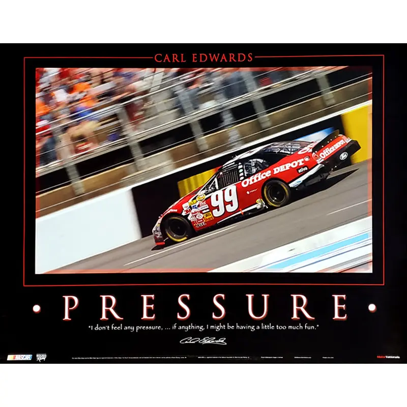 Carl Edwards "Pressure" NASCAR Racing Poster - Time Factory 2006