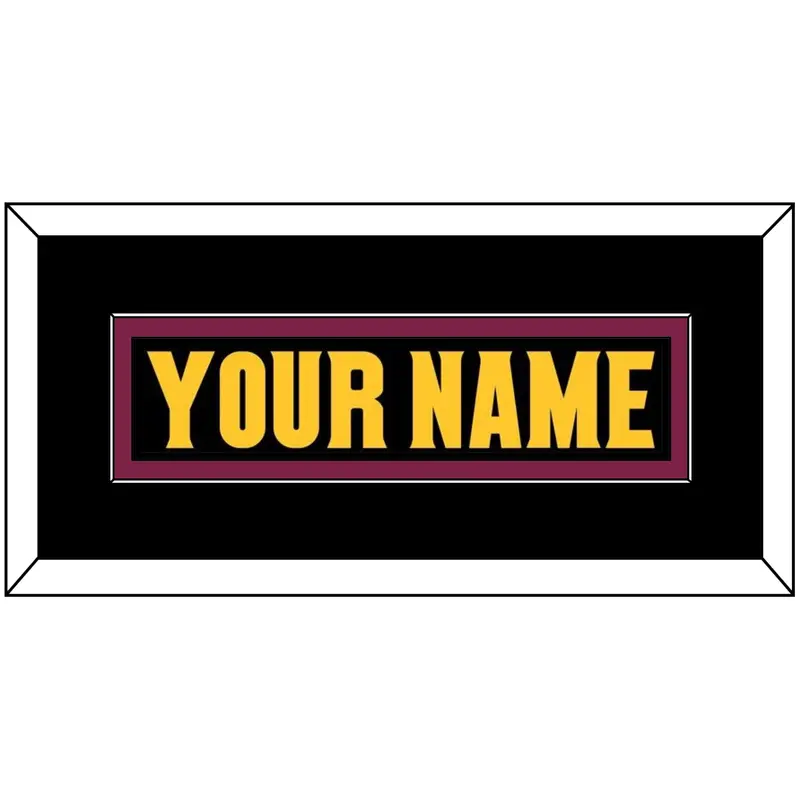 Arizona State Hockey Nameplate - Alternate Black (2018-2024) - Single Mat 2