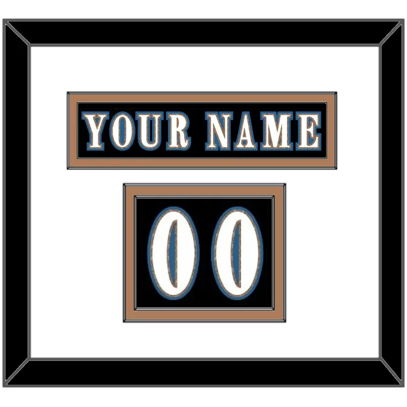 Washington Nameplate & Number (Shoulder) - Alternate Black - Double Mat 2