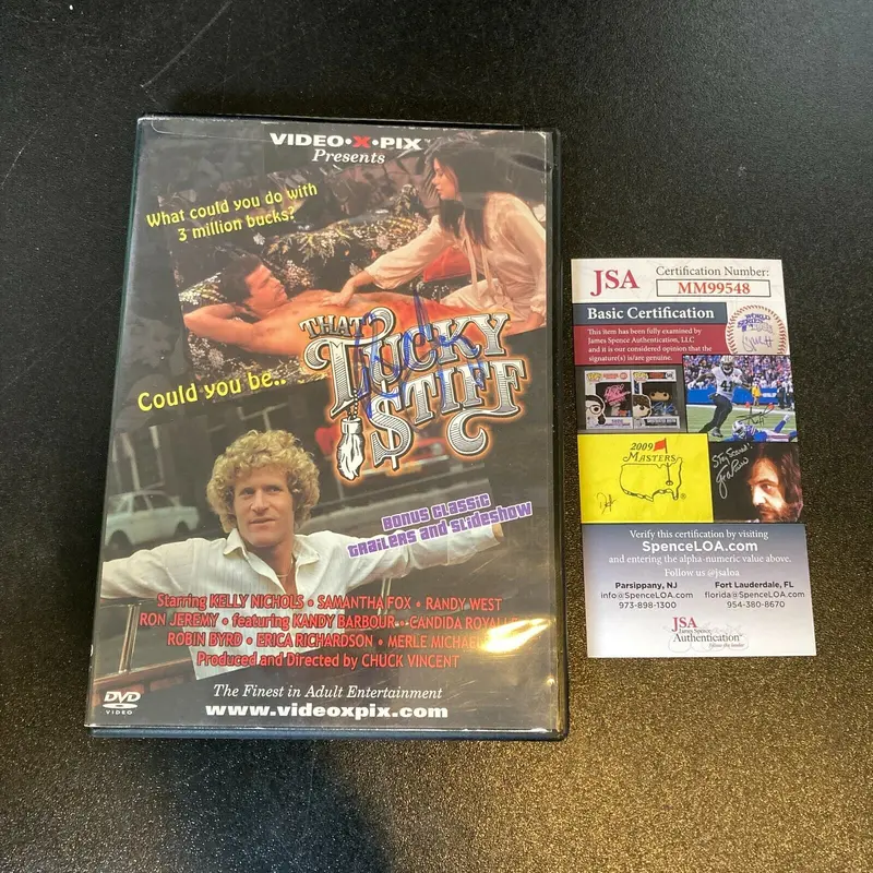 Ron Jeremy Signed Autographed Lucky Stiff DVD With JSA COA