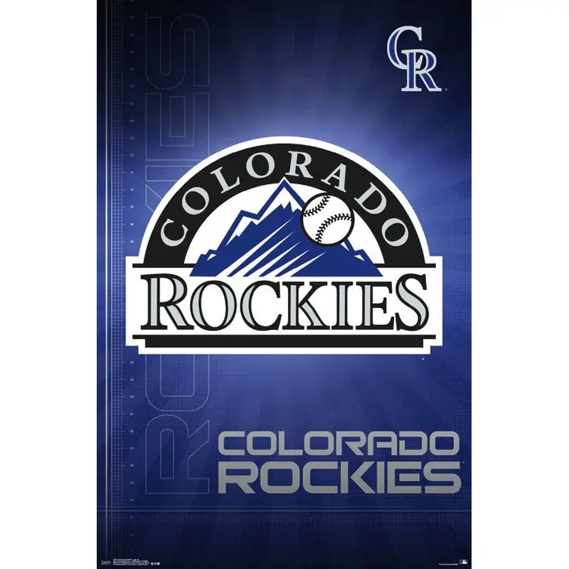 Colorado Rockies Official MLB Baseball Team Logo Poster - Trends International