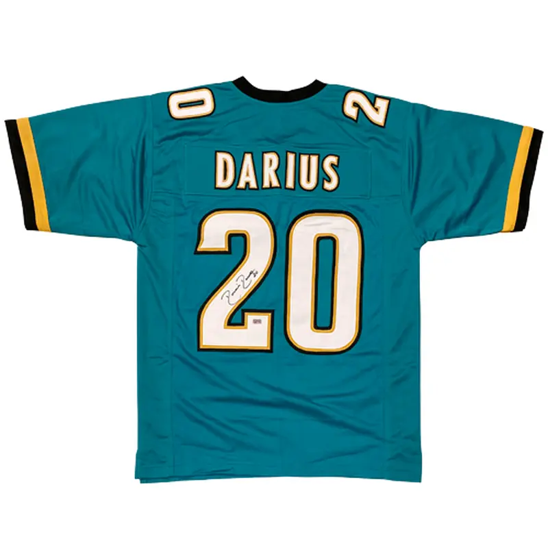 Donovin Darius Autographed Jacksonville (Teal #20) Custom Jersey