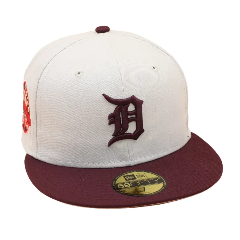 New Era - Detroit Tigers Cooperstown 59Fifty Fitted Tiger Stadium - Stone/Maroon