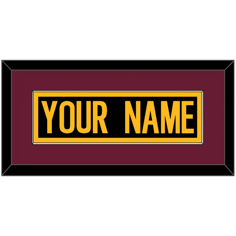 Washington Nameplate - Alternate Black - Single Mat 3