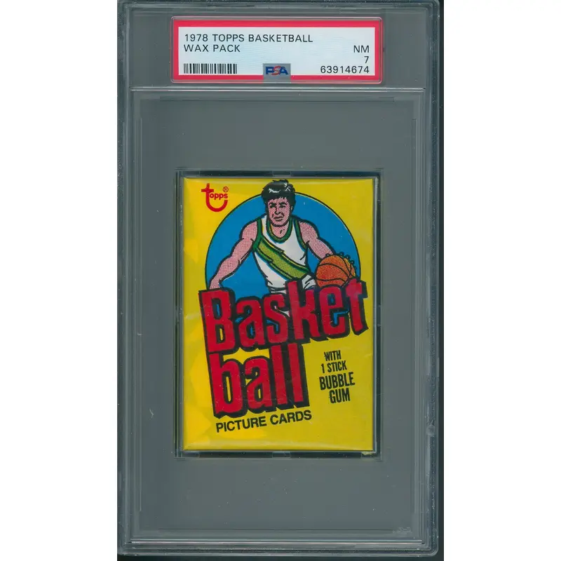 1978 1978/79 Topps Basketball Unopened Wax Pack PSA 7