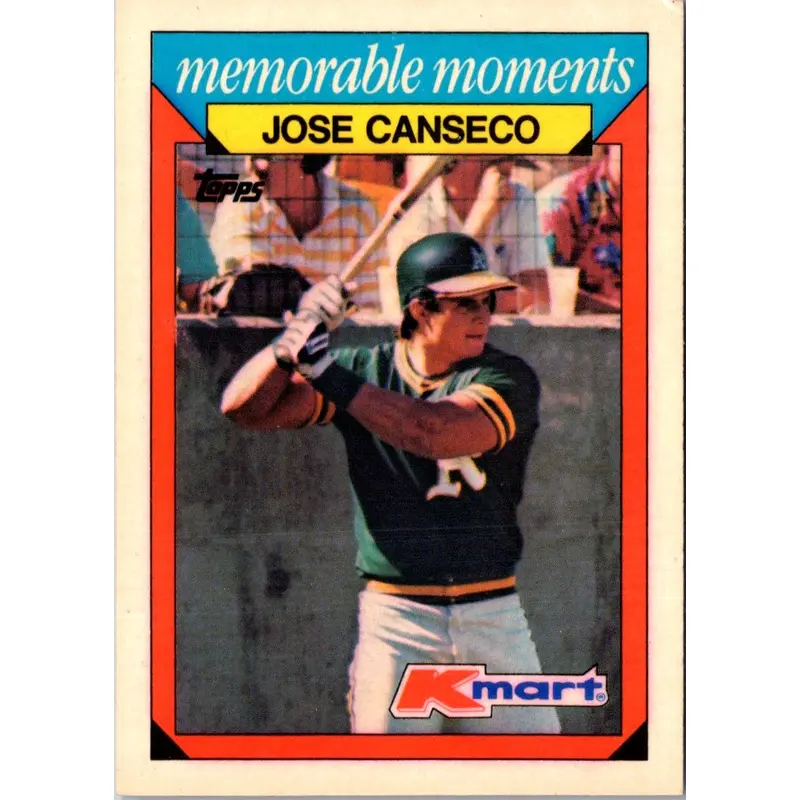 1988 Topps Kmart Memorable Moments Jose Canseco #4