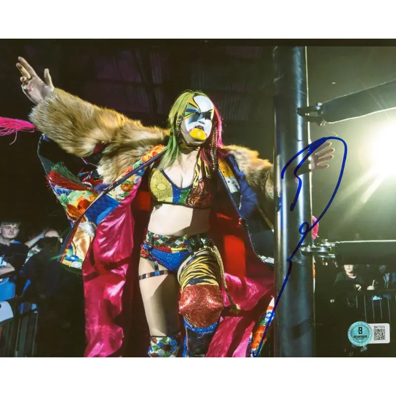 Asuka WWE Authentic Signed 8x10 Photo Autographed BAS #BN77074