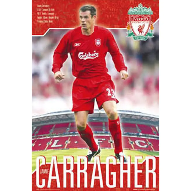 Jamie Carragher "Superstar" Liverpool FC Poster - GB 2006