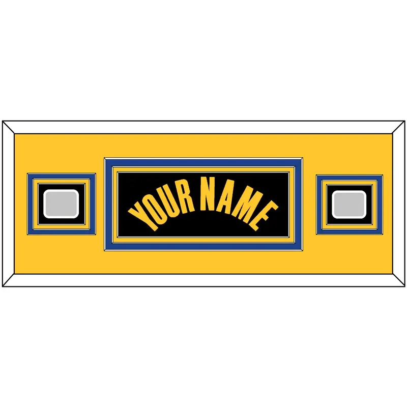 Golden State Name & 2 Champions Patches - Black City (2021-2022) - Triple Mat 8