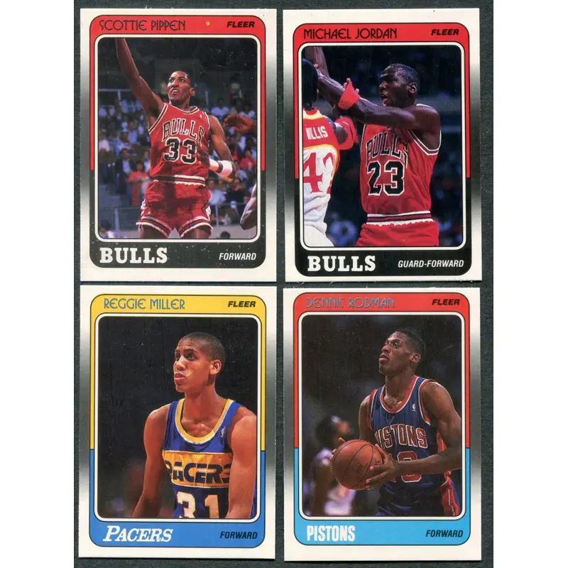 1988/89 Fleer Basketball Complete Set NM (w/ stickers) (132/11) (23-261)