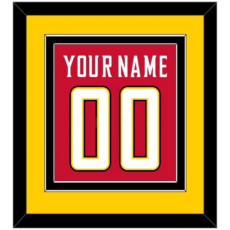 Maryland Basketball Name & Number - Road Red (2013-2015) - Double Mat 3