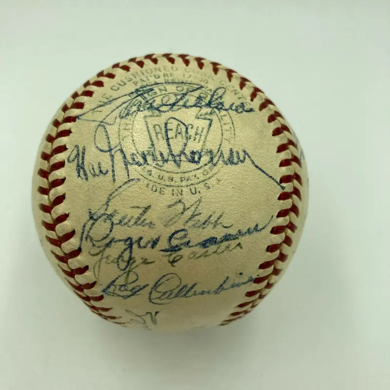 1945 Detroit Tigers World Series Champs Team Signed Baseball With JSA COA