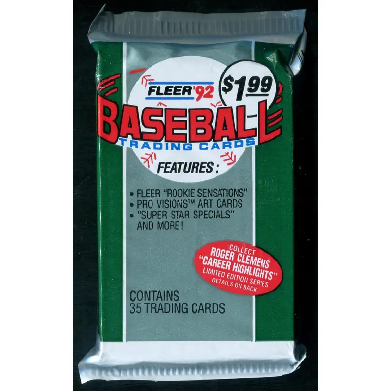 1992 Fleer Baseball Unopened Jumbo Pack (Rookie Sensations) (Pre-Priced) (35)
