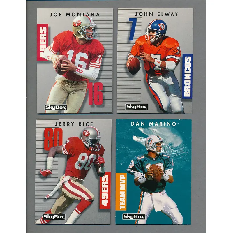 1992 SkyBox Prime Time Football Complete Set (360) NM/MT MT