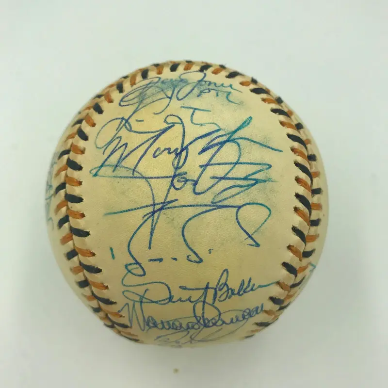 1994 All Star Game NL Team Signed Baseball Bonds Maddux Gwynn Biggio PSA DNA COA