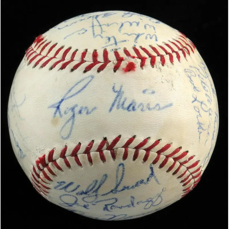 Earliest Known Roger Maris Pre Rookie 1955 Minor League Signed Baseball JSA COA