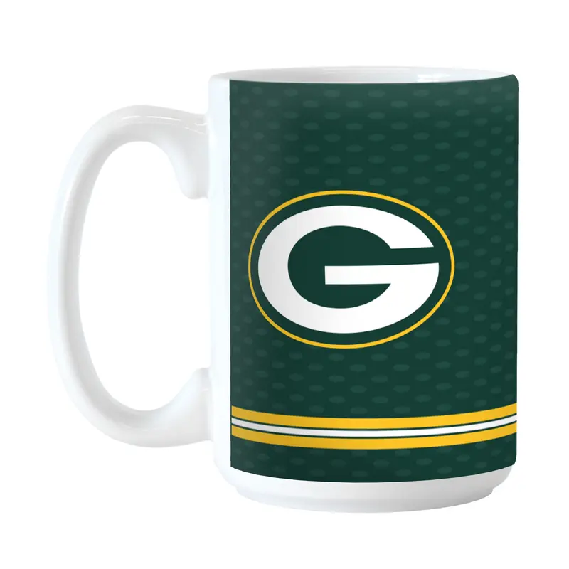 Green Bay Packers 15oz Home Jersey Sublimated Mug