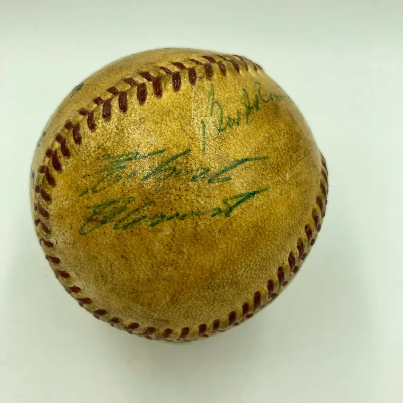 Roberto Clemente & Ernie Banks Signed Game Used 1960 All Star Game Baseball JSA