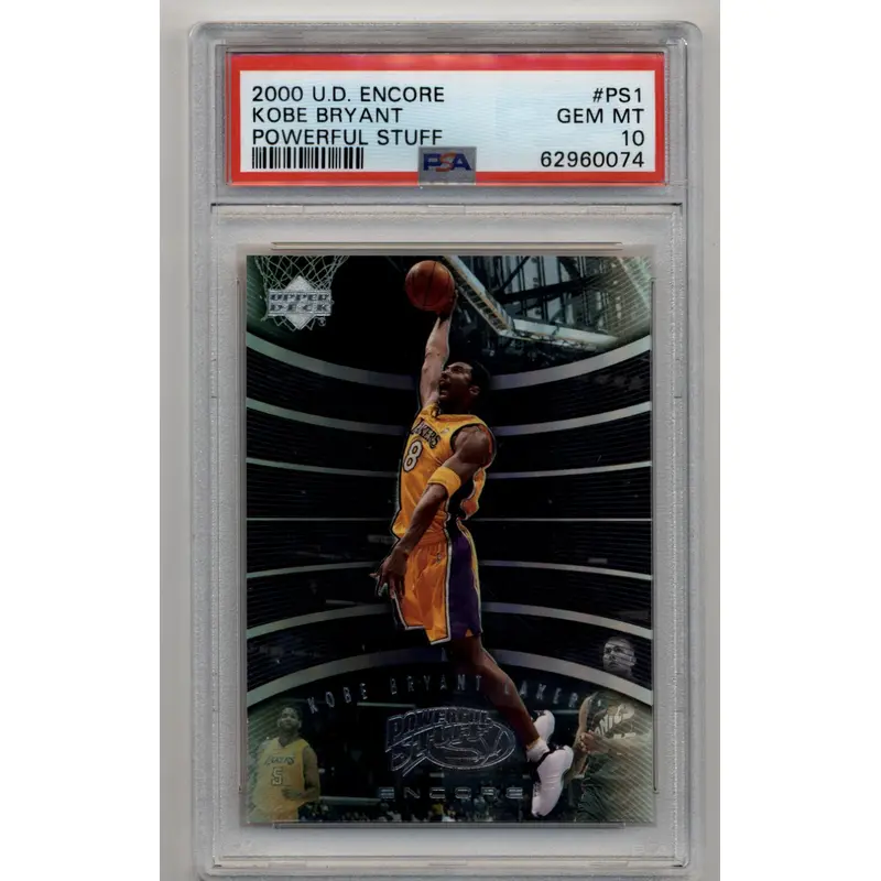 Kobe Bryant 2000-01 U.D. Encore Powerful Suff #PS1 PSA 10 Gem Mint