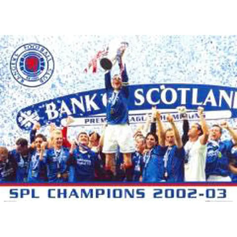 Glasgow Rangers "SPL Champions 2002-03" - GB Posters