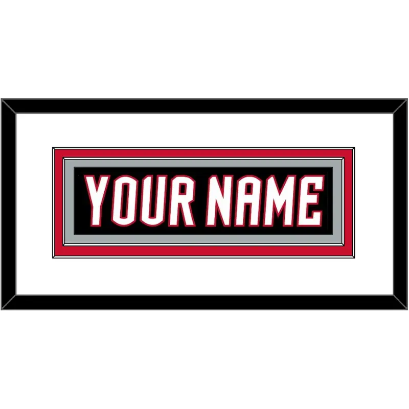 Buffalo Nameplate - Alternate Black - Double Mat 1