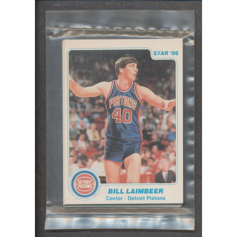 1985/86 Star Basketball Pistons Complete Set (Sealed)