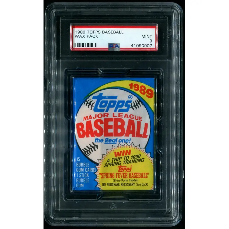 1989 Topps Baseball Unopened Wax Pack PSA 9