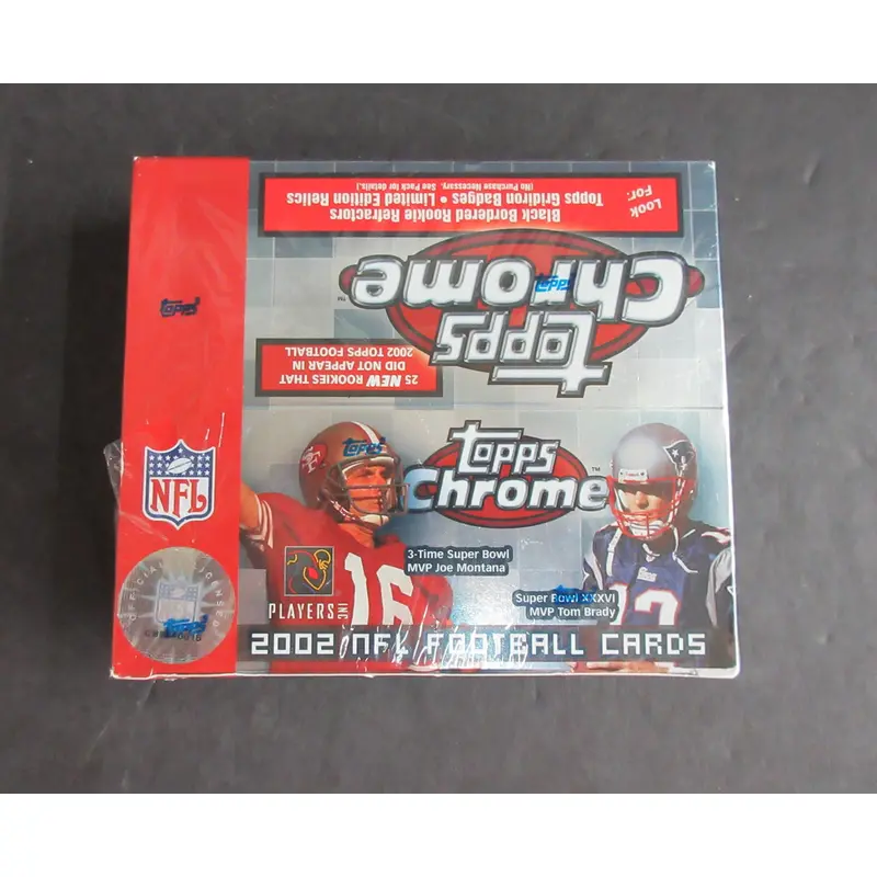 2002 Topps Chrome Football Box (Retail) (24/4)