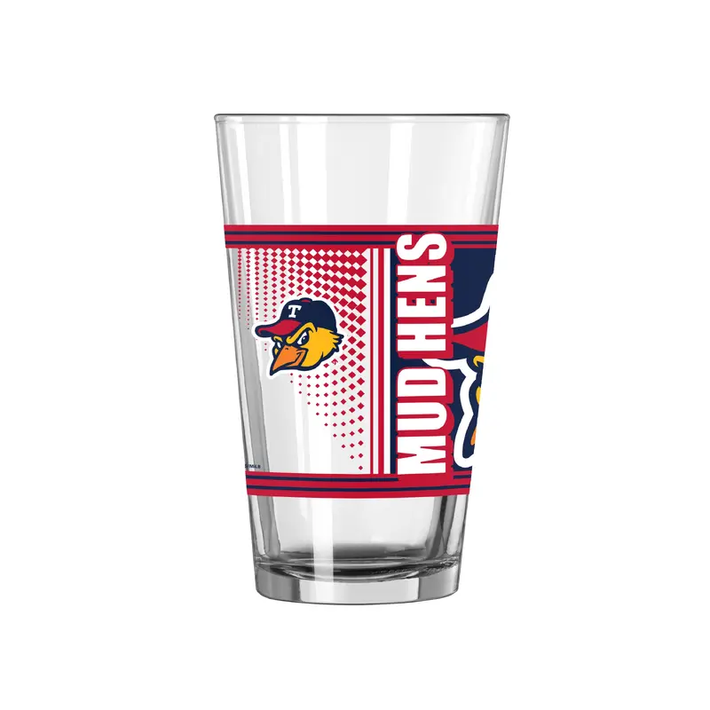 Toledo Mud Hens 16oz Hero Pint Glass