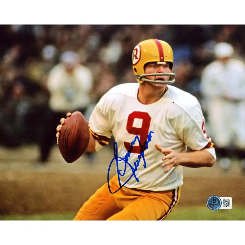 Commanders Sonny Jurgensen Authentic Signed 8x10 Horizontal Photo BAS #BM01824