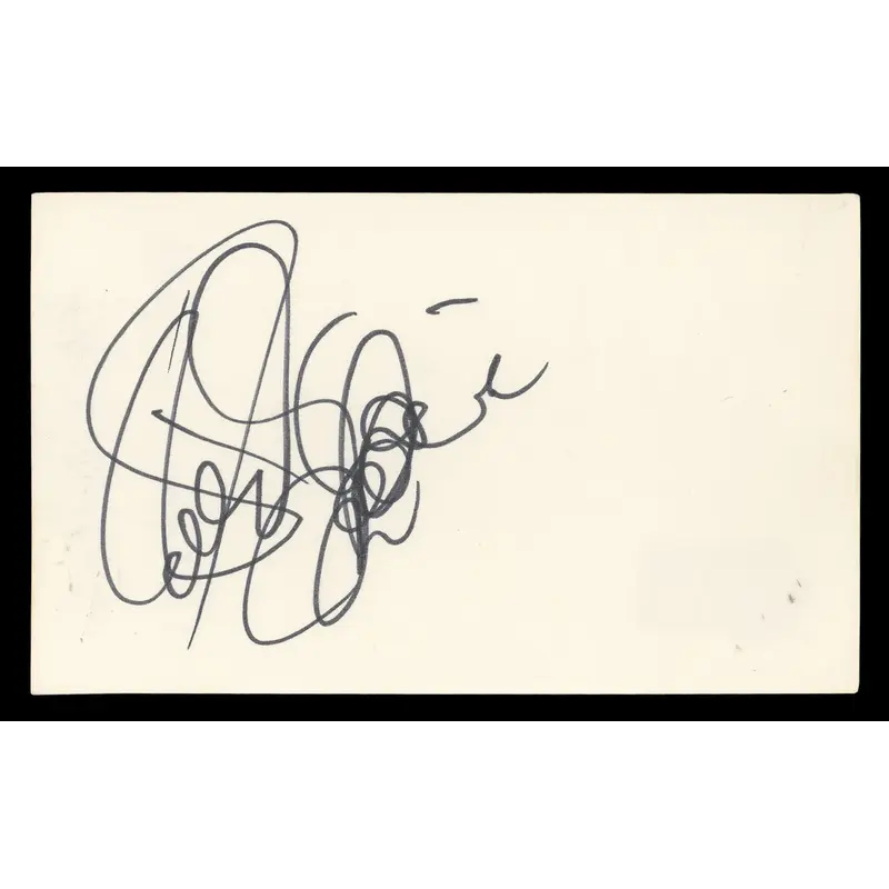 Shirley MacLaine Terms of Endearment Signed 3x5 Index Card BAS #BN06520