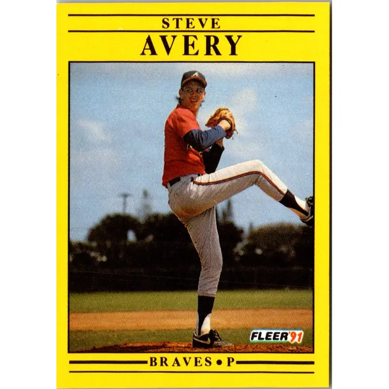 1991 Fleer Steve Avery #681