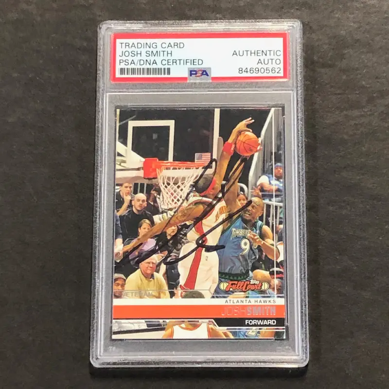2005-06 Topps Full Court #2 Josh Smith signed Auto Card PSA/DNA Slabbed Hawks