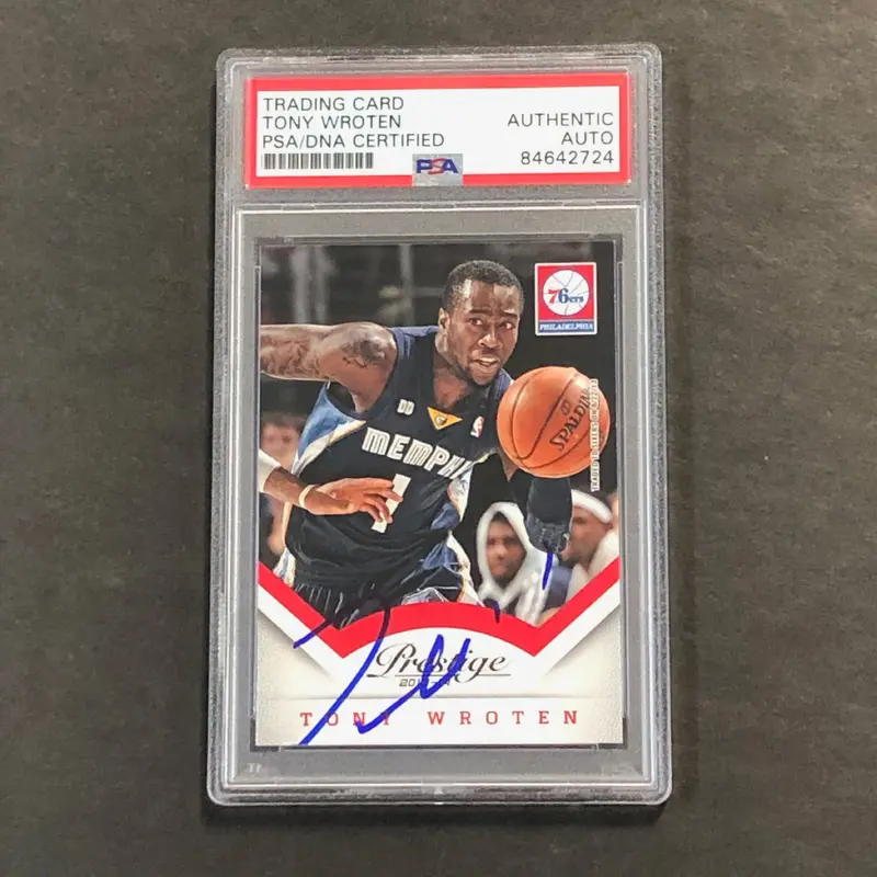 2013-14 Panini Prestige #16 Tony Wroten Signed Card AUTO PSA Slabbed Grizzlies