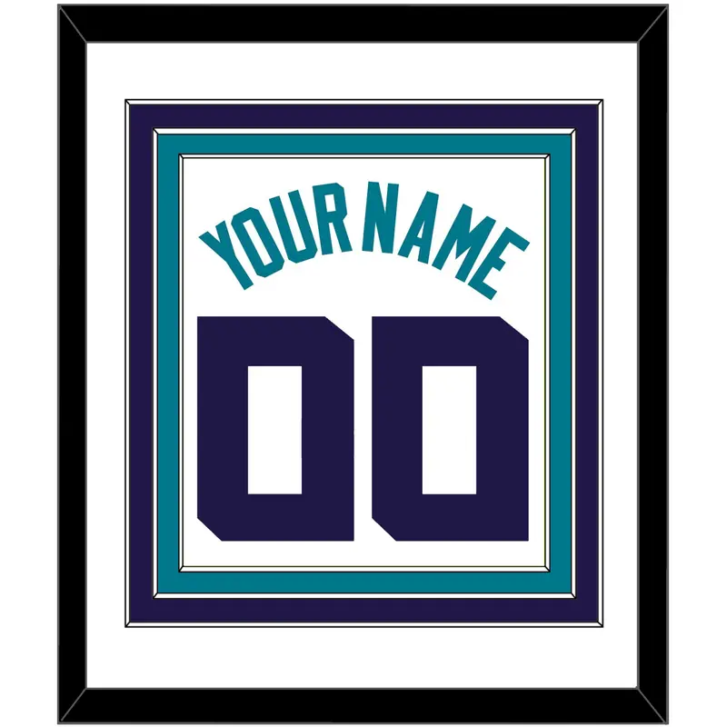 Charlotte Name & Number - White Association (2014-2020) - Triple Mat 1