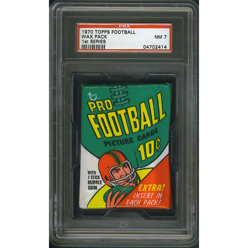 1970 Topps Football Unopened Series 1 Wax Pack PSA 7
