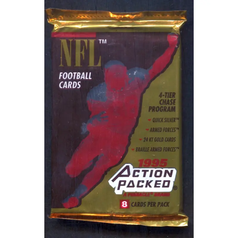 1995 Action Packed Football Unopened Pack (8)