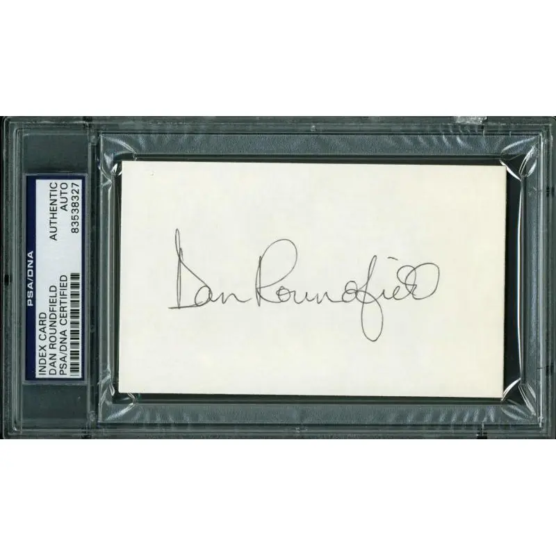 Hawks Dan Roundfield Authentic Signed 3X5 Index Card Autographed PSA/DNA Slabbed