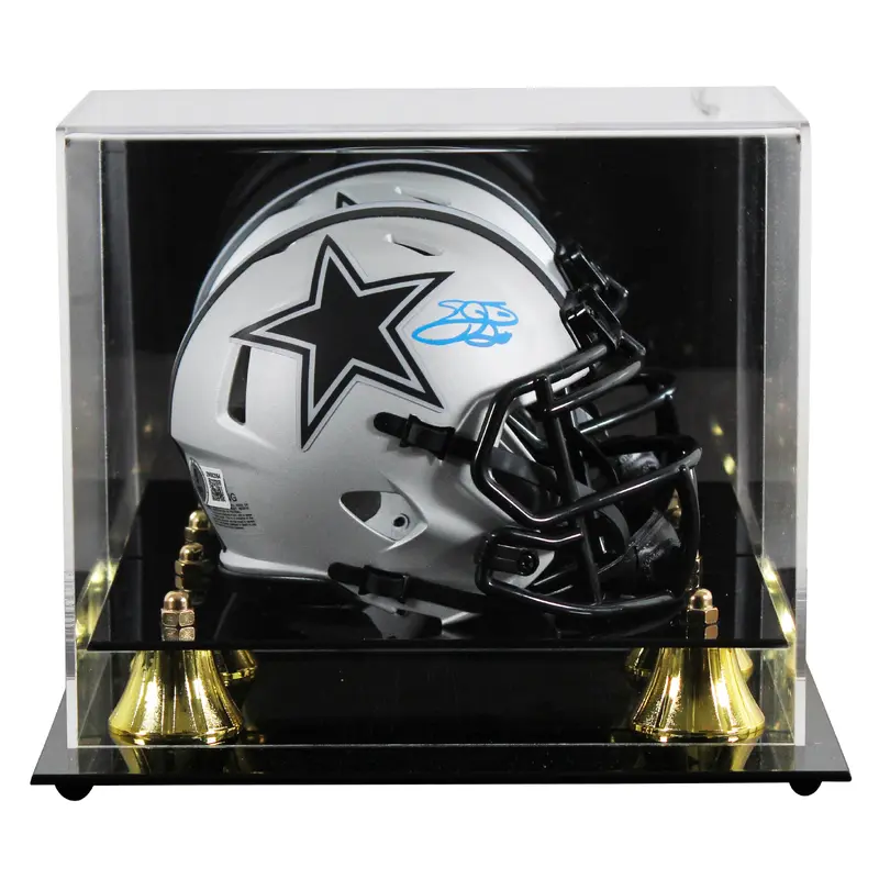 Cowboys Emmitt Smith Authentic Signed Rave Speed Mini Helmet w/ Case BAS Witness