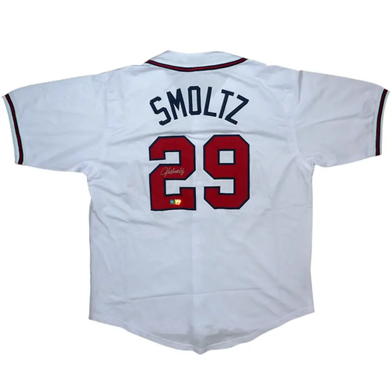 John Smoltz Autographed Atlanta (White #29) Custom Jersey - Radtke