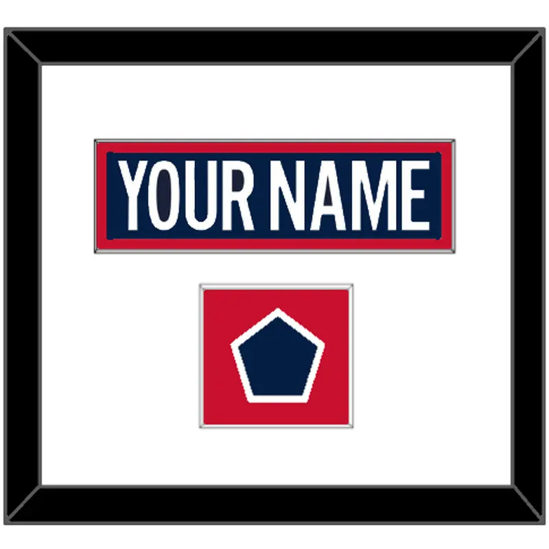 Washington Nameplate & 2018 Stadium Series Patch - Blue Jersey - Single Mat 1