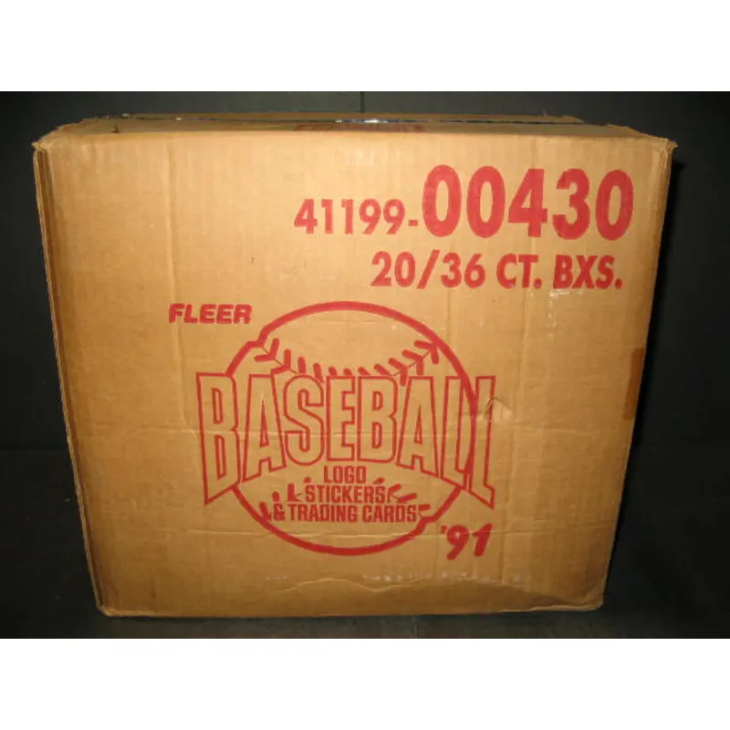 1991 Fleer Baseball Unopened Wax Case (20 Box) (00430)