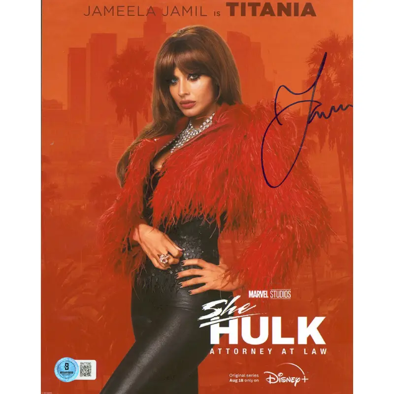 Jameela Jamil She-Hulk: Attorney at Law Authentic Signed 8x10 Photo BAS #BN77090