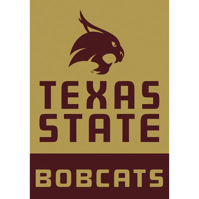 Texas State Bobcats "Gold" Official 28x40 NCAA Premium Team Banner - BSI Products