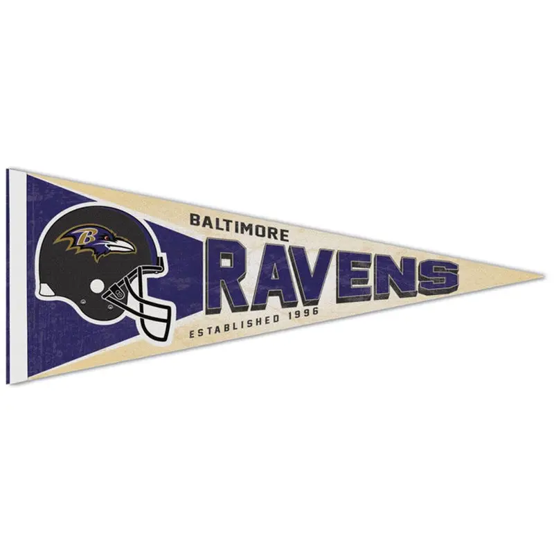 Baltimore Ravens NFL Retro-1990s-Style Premium Felt Collector's Pennant - Wincraft Inc.