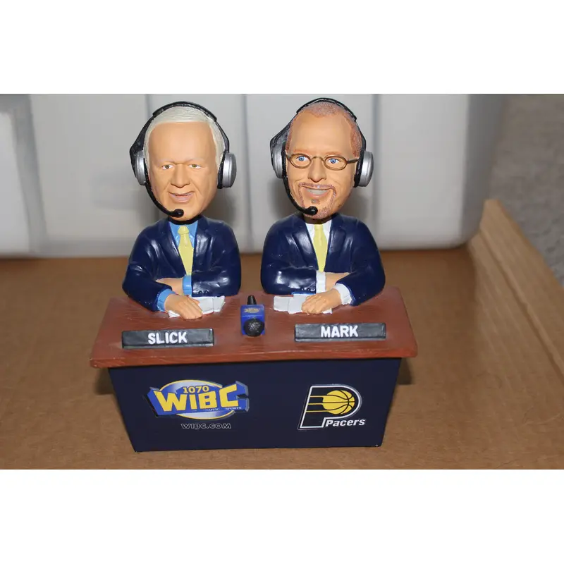 Slick Leonard & Mark Boyle Dual Indiana Pacers Bobblehead