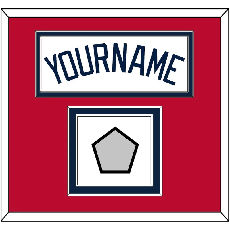 Atlanta Name & World Series Jersey Patch - Home White - Double Mat 2