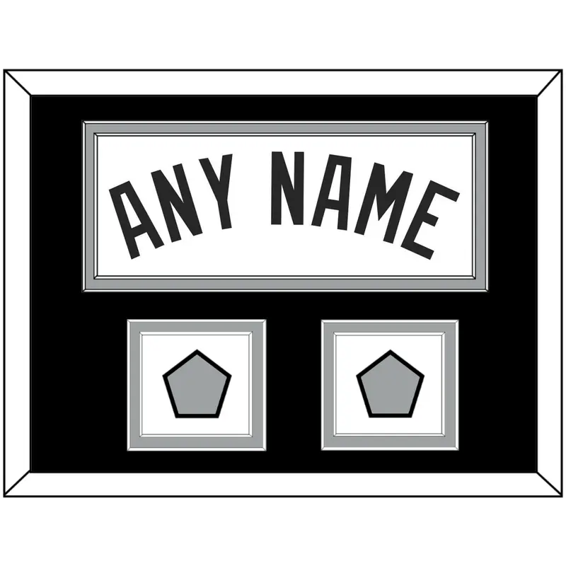 San Antonio Name With 2 Champions Trophy Patches - Home White (2002-2017) - Double Mat 3