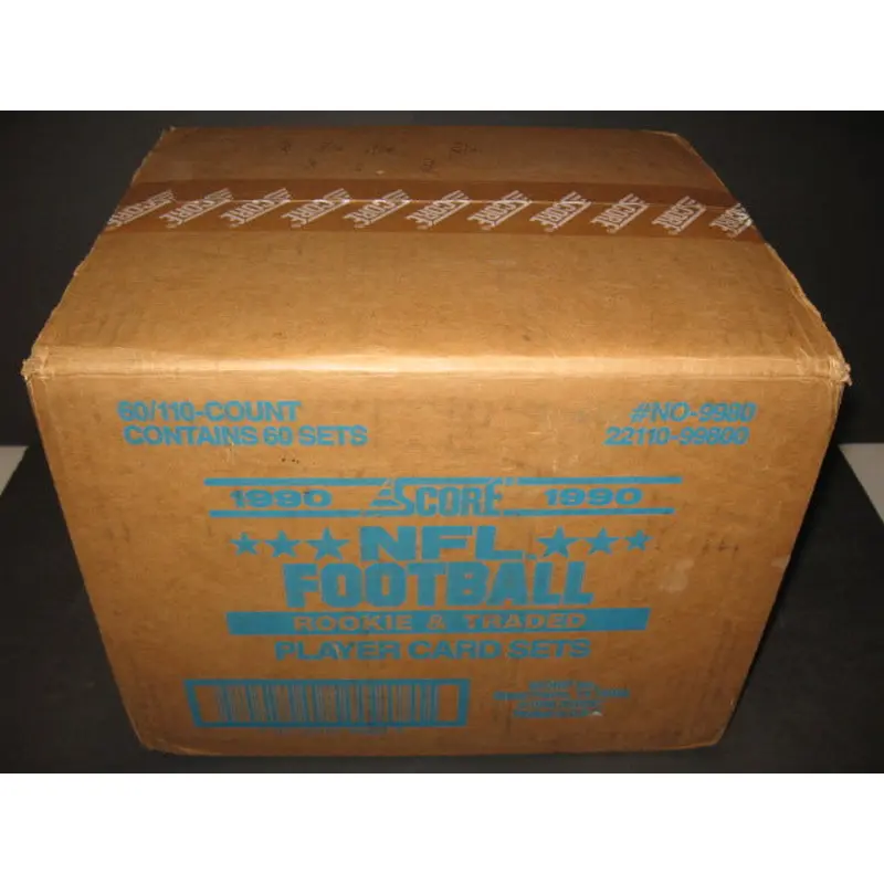 1990 Score Football Rookie & Traded Factory Set Case (60 Sets)